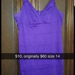 Purple cocktail dress